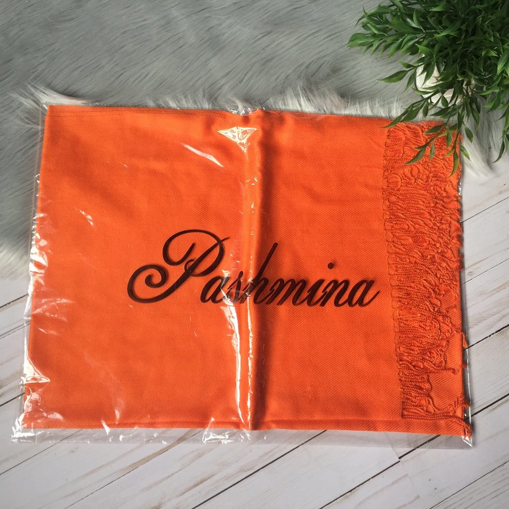 Pashmina Orange Wrap/Scarf